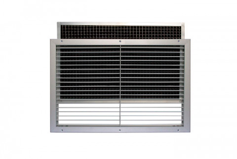  Intake grille in anodised aluminium with removable filter for false ceiling