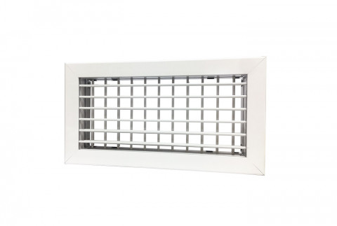  Grille de refoulement en aluminium peint blanc