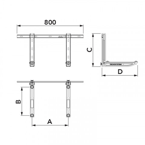 Strumenti da misura per disegno tecnico in alluminio linea Kobra -  Tecnostyl