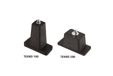 TEKNO supporto a pavimento in gomma naturale vulcanizzata