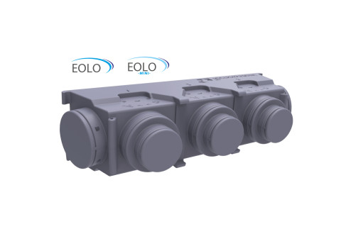 EOLO MINI kundenspezifisch isoliertes Plenum für Einheiten aus gesintertem expandiertem Polystyrol