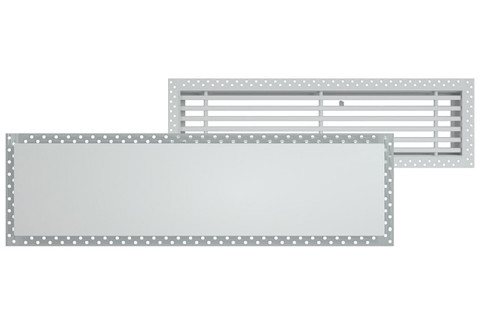 ATENA and IRIS grilles with concealed frame for plasterboard