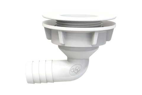  95° angle condensate drain plug with threaded collar connection Ø32