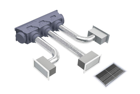 EOLO MINI Ø150 Kit Svelto con bocchette regolabili