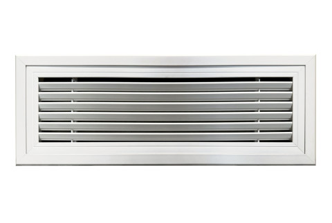  Grille de reprise en PVC blanc