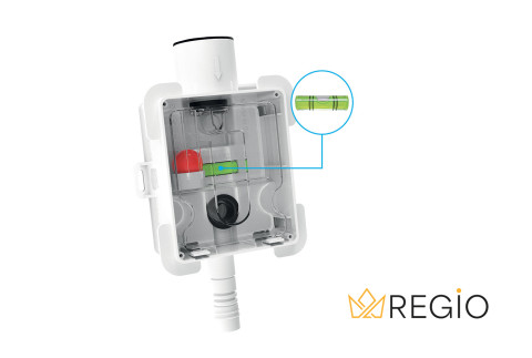 REGIO siphon à sec anti-odeur transparent et amovible avec couvercle esthétique