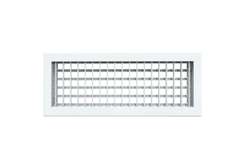  Delivery grille in white painted aluminium for low-prevalence ducted unit
