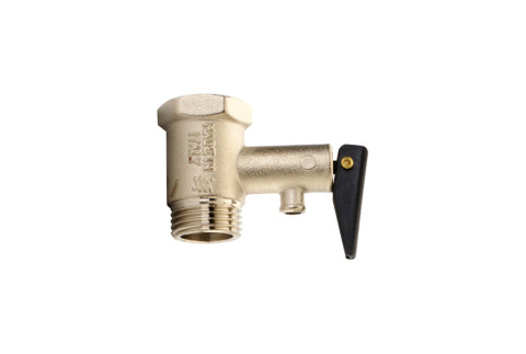  Safety and check valve with lever for fluids